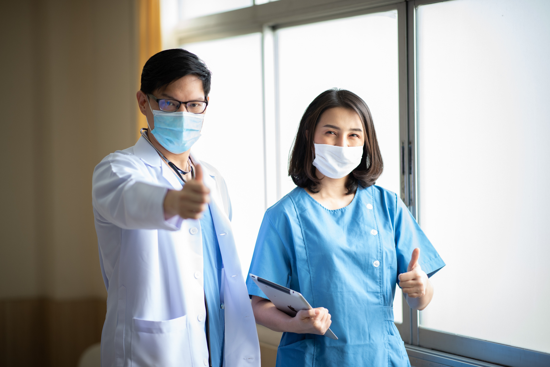Medical Health Insurance Concept at Hospital with Doctor Team and Patient Health Care